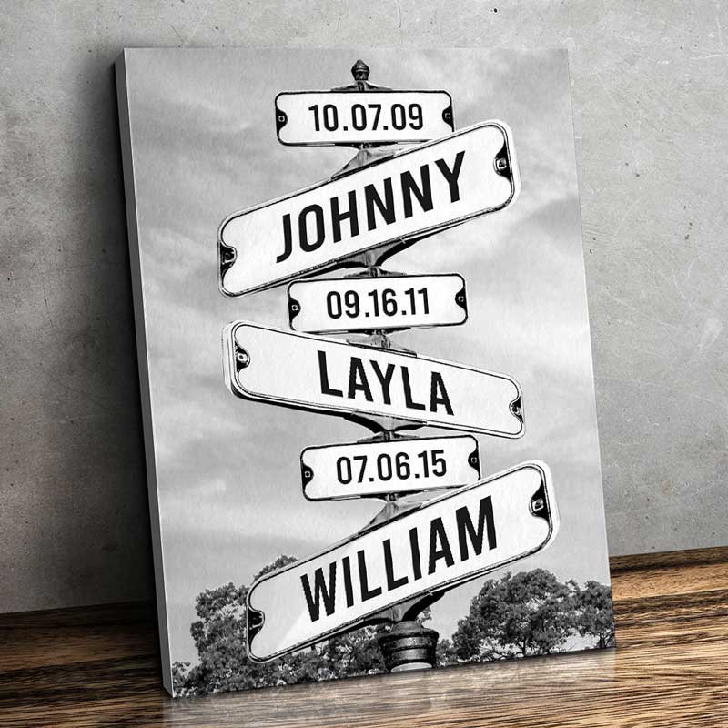 Where Love Never Ends - Family Personalized Custom Vertical Canvas - Gift For Family Members