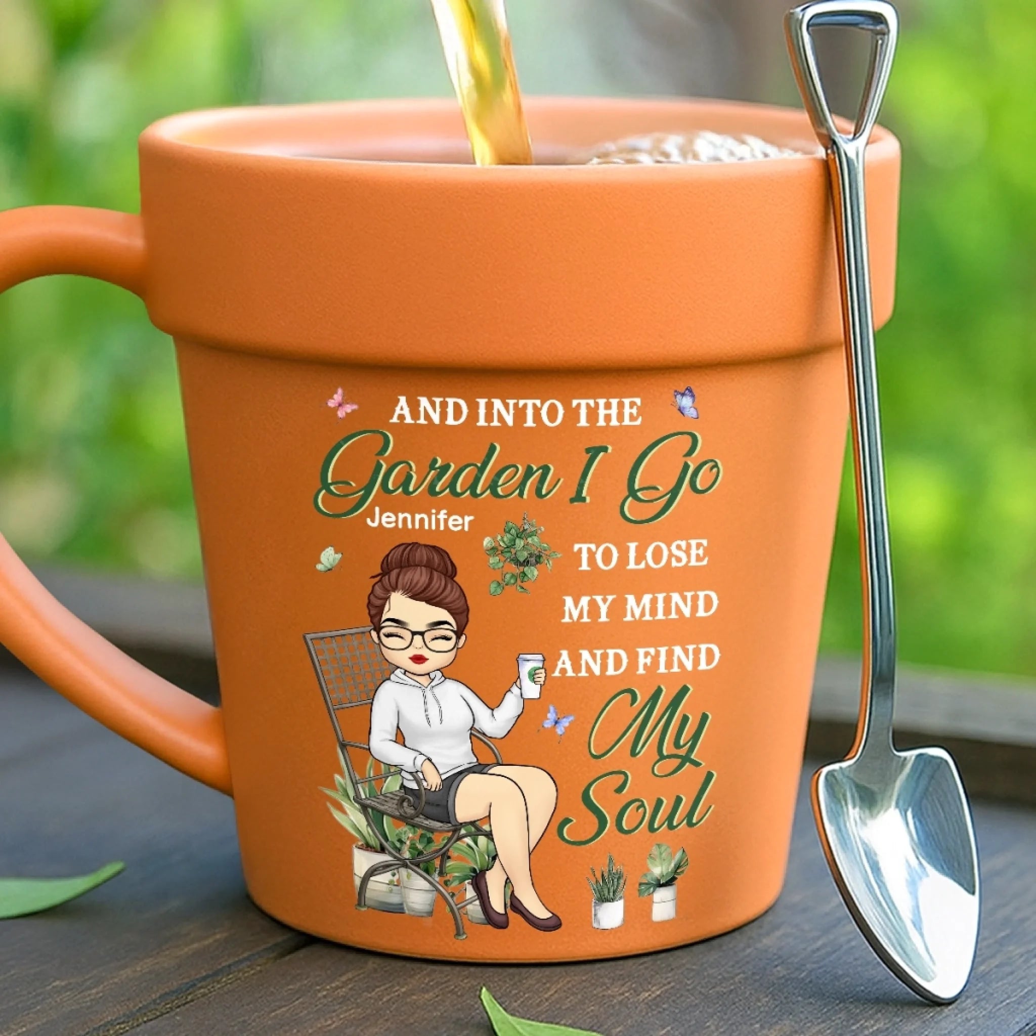 Custom Plant Pot Ceramic Mug - Personalized Garden Gifts For Gardeners - Lose Your Mind, Find Your Soul -  Flower Pot Mug