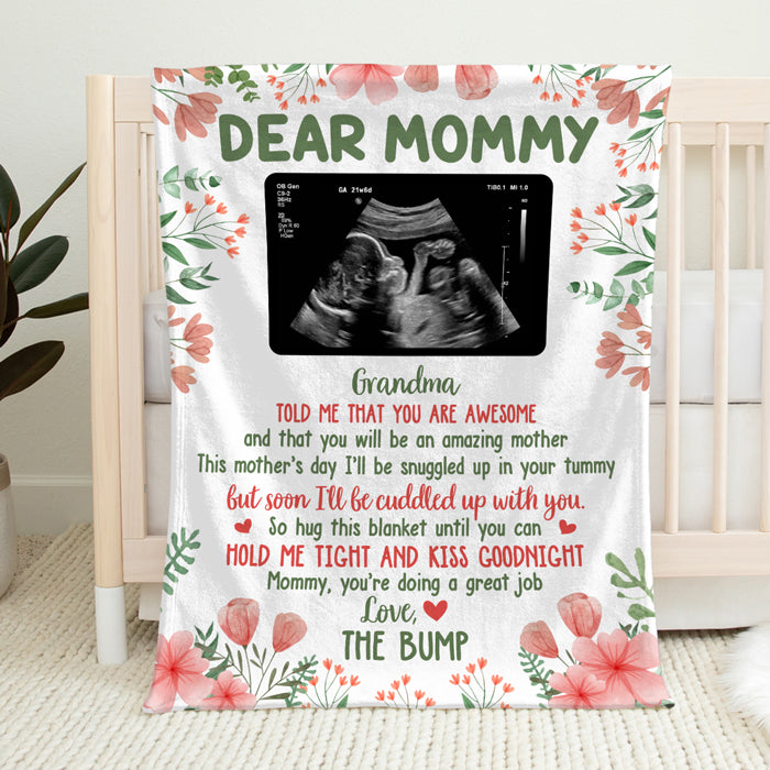 Custom Blanket - Personalized Baby Shower, Gender Reveal Gifts For New Moms, New Dads, New Parents - Soon I’ll Be Cuddled Up With You