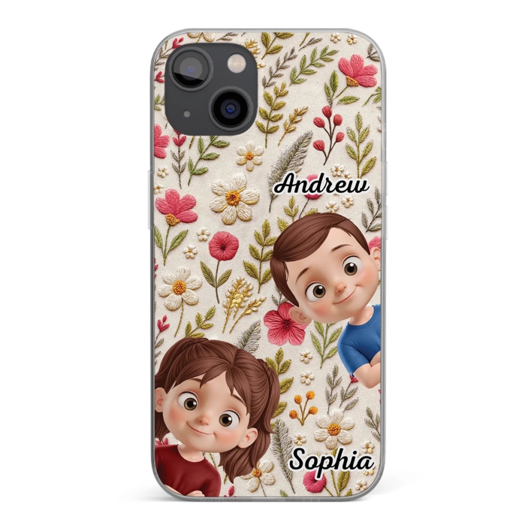 Custom Clear Phone Case - Personalized Birthday Gifts For Mom, Grandma - My Little Joys