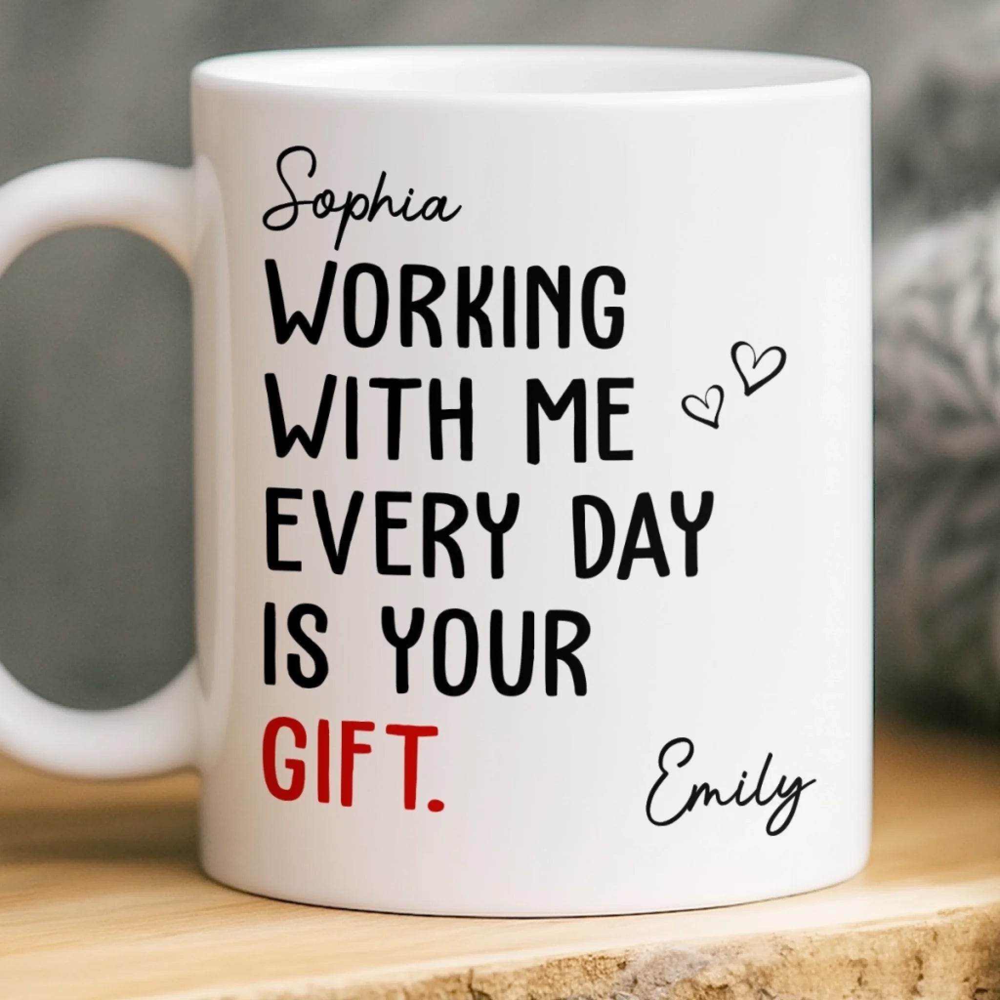 Custom Mug - Personalized Birthday Gifts For Coworker, Work Bestie - Turning Chaos Into Wins Daily