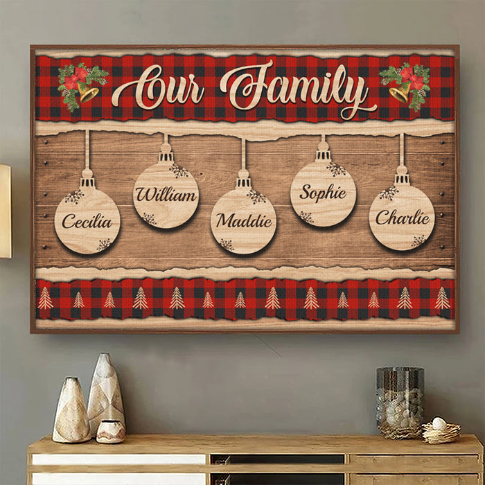 Together - We Make A Family - Personalized Horizontal Poster