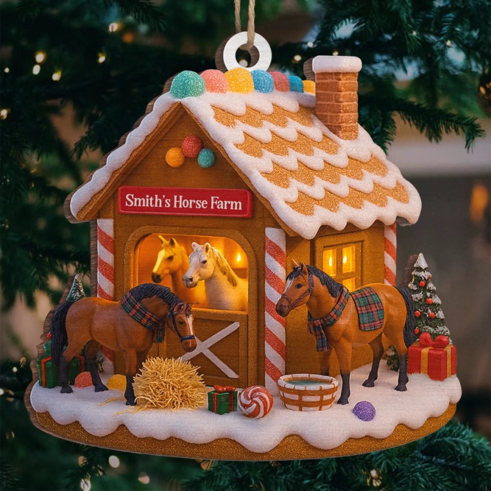 Custom Wood Ornament - Personalized Christmas Birthday Gifts For Women, Men - Keep Calm And Farm On