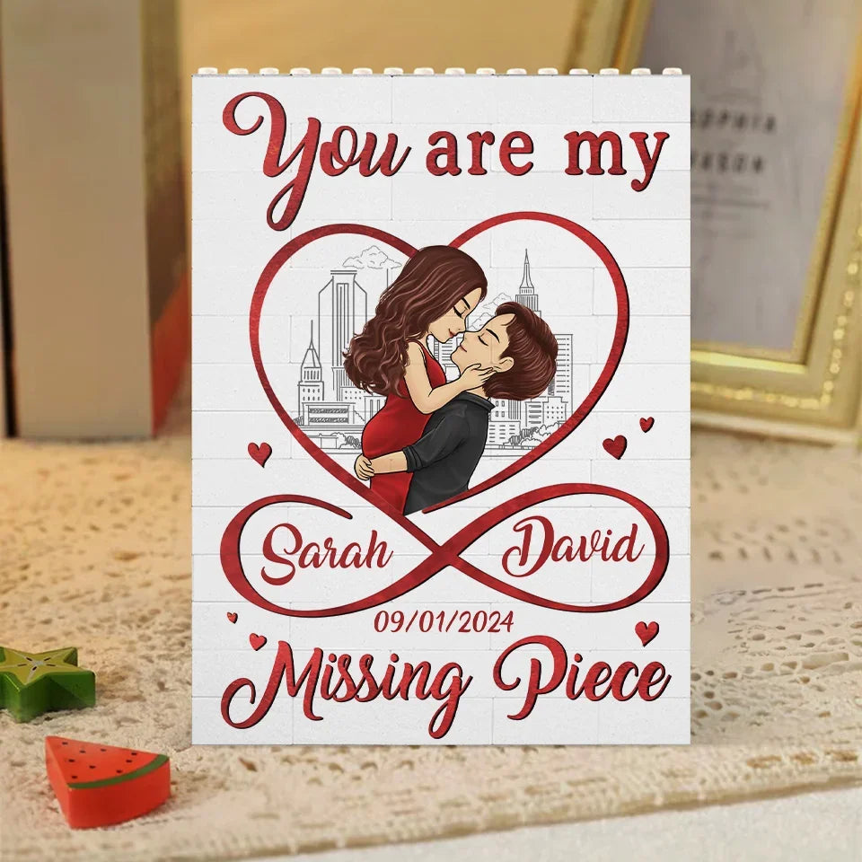 All Of Me Loves All Of You - Couple Personalized Custom Vertical Rectangle Shaped Building Brick Blocks - Gift For Husband Wife, Anniversary