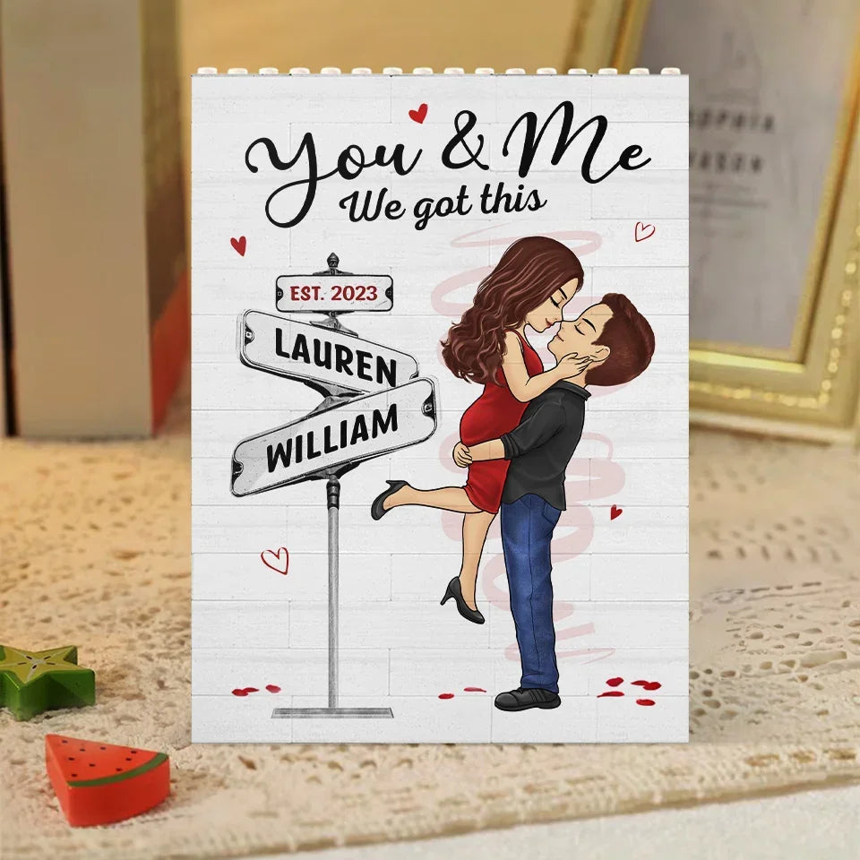 I Love The Way You Are - Couple Personalized Custom Vertical Rectangle Shaped Building Brick Blocks - Gift For Husband Wife, Anniversary