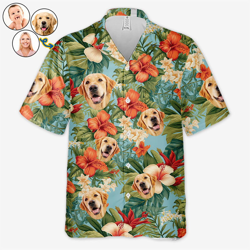 Custom Photo Let's Have Some Fun In The Sun - Dog & Cat Personalized Custom Unisex Tropical Hawaiian Aloha Shirt - Summer Vacation Gift, Gift For Pet Owners, Pet Lovers