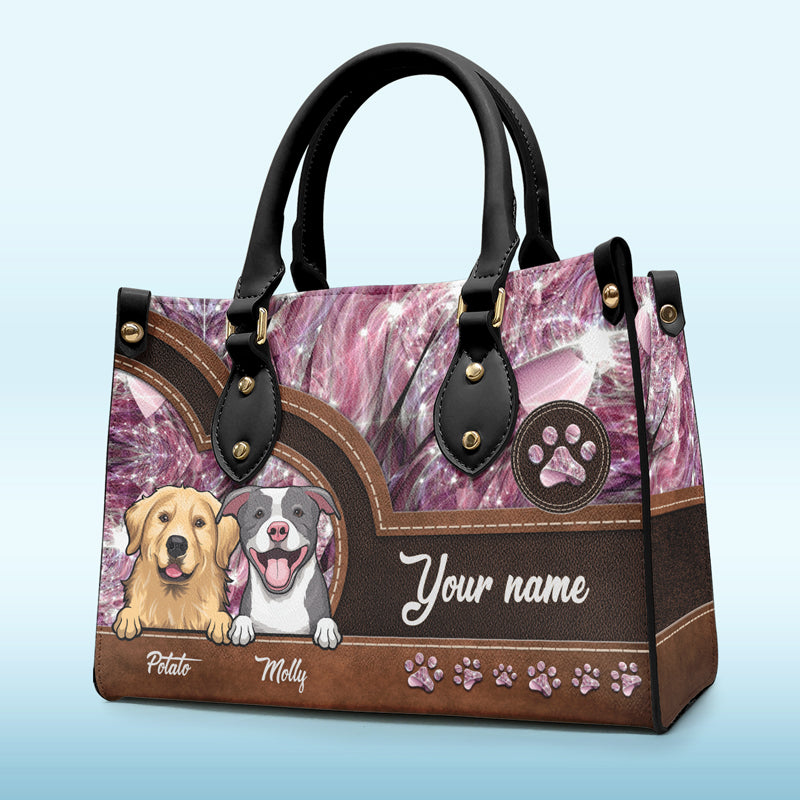 Take Me Everywhere You Go - Dog & Cat Personalized Custom Leather Handbag - Gift For Pet Owners, Pet Lovers