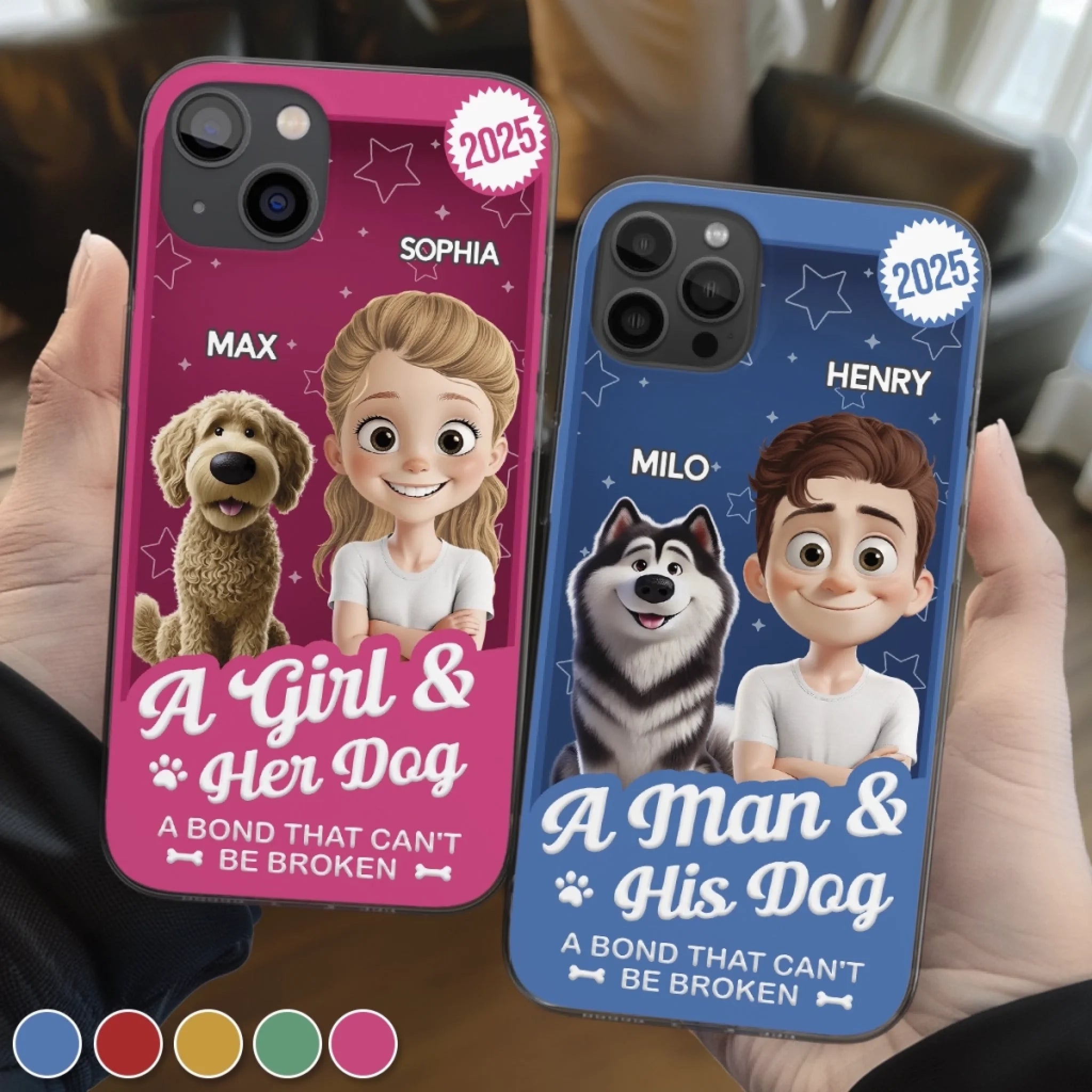 Custom Toy Box Clear Phone Case - Personalized Birthday Gifts For Dog Lovers, Dog Dad And Mom - Protected By Puppy Love