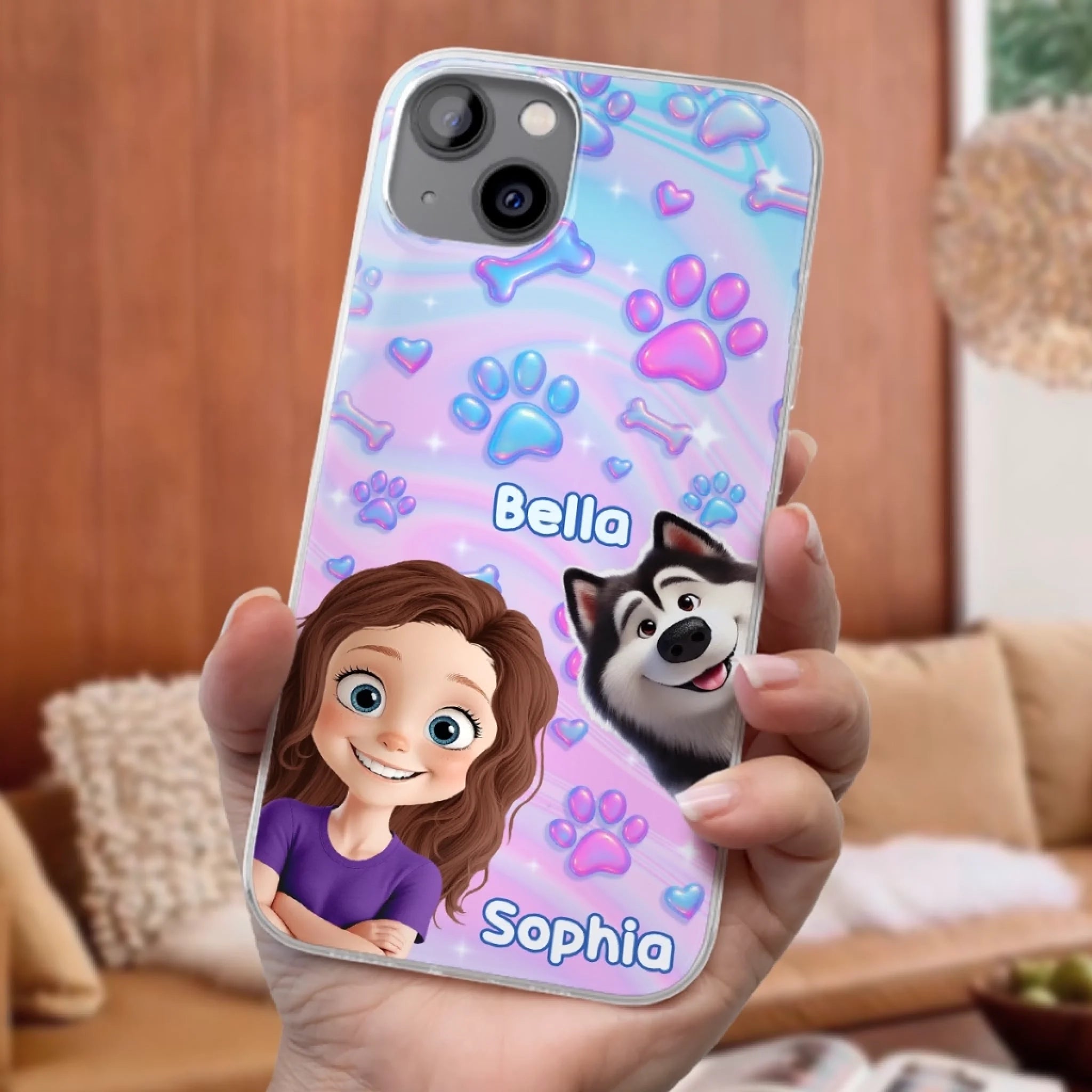 Custom Clear Phone Case - Personalized Birthday Gifts For Dog Lovers, Dog Dad And Mom - Pawfectly Yours