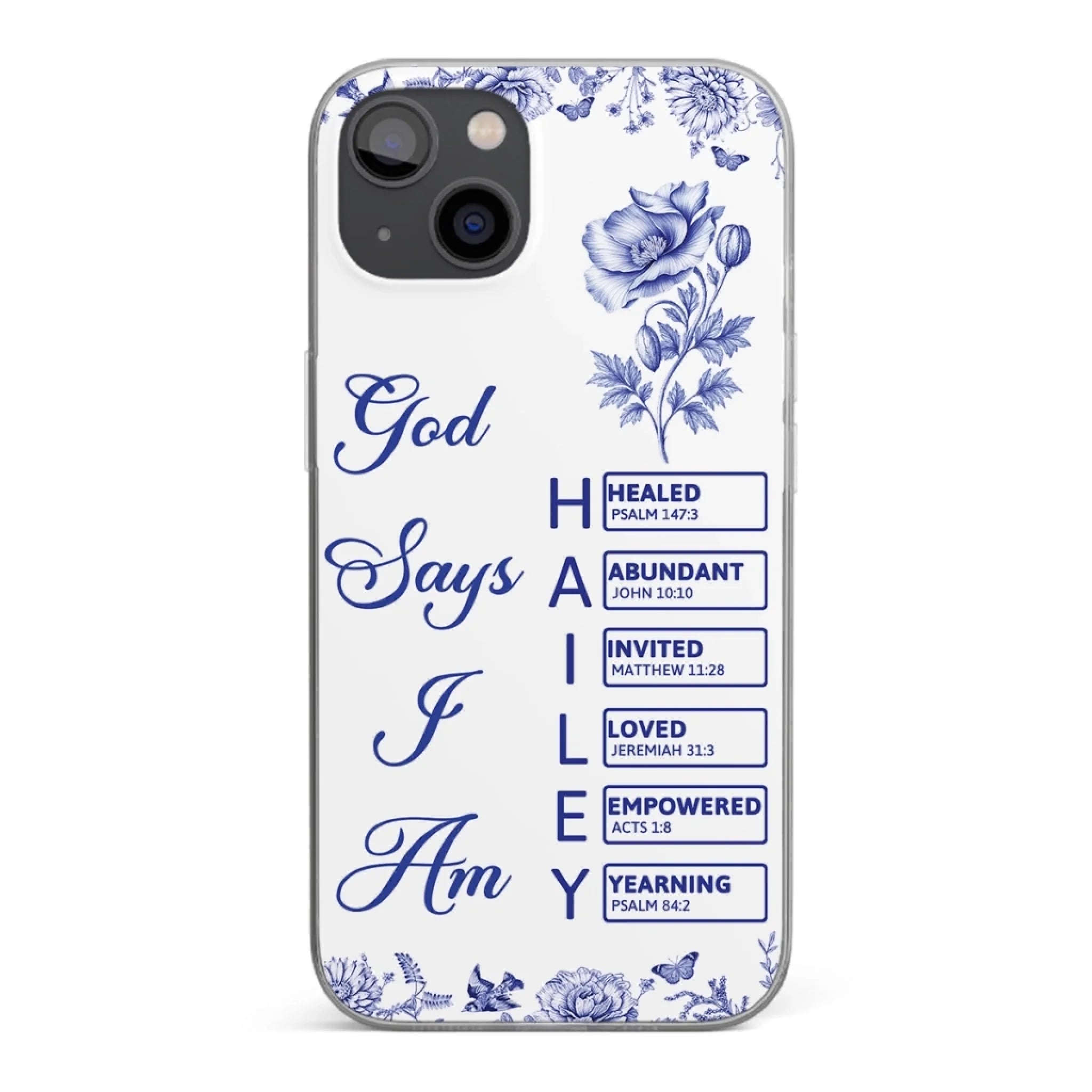 Custom Clear Phone Case - Personalized Best Friend Birthday Gifts For Women, Besties, Sisters, BFF - Each Letter, A Gift Of God