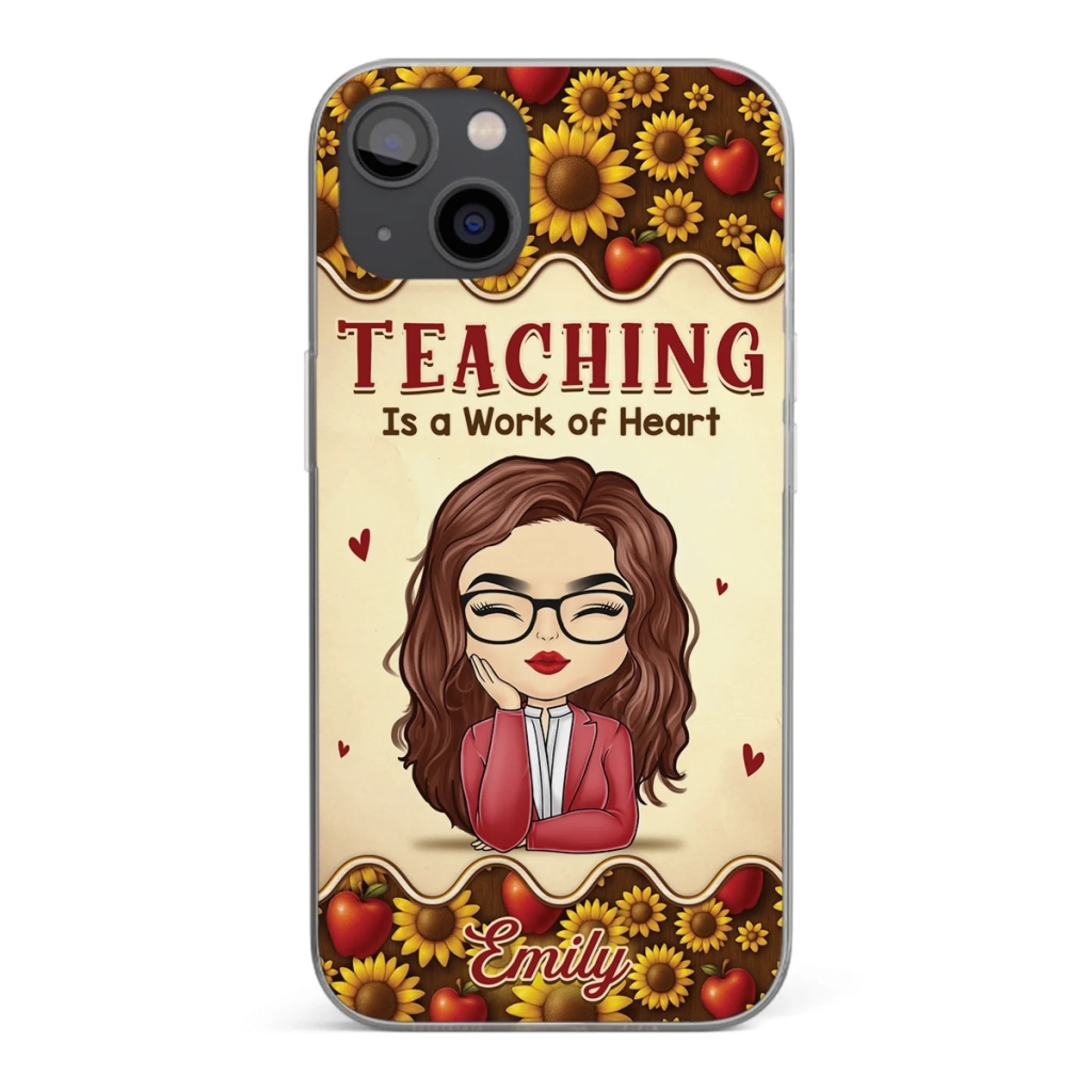 Custom Clear Phone Case - Personalized Birthday Gifts For Teachers - Teachers Make Magic Happen