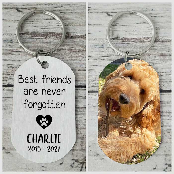 Best Friends Are Never Forgotten - Personalized Keychain