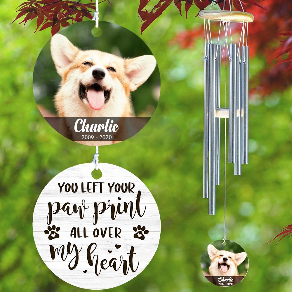 Pet - All Over My Heart - Personalized Outdoor Wind Chime