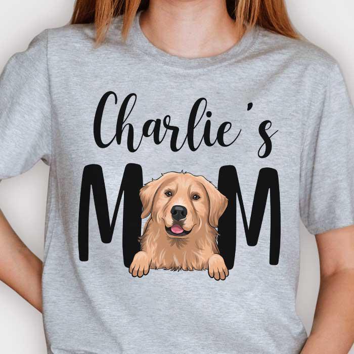 Dog Mom - Personalized Custom Unisex T-shirt