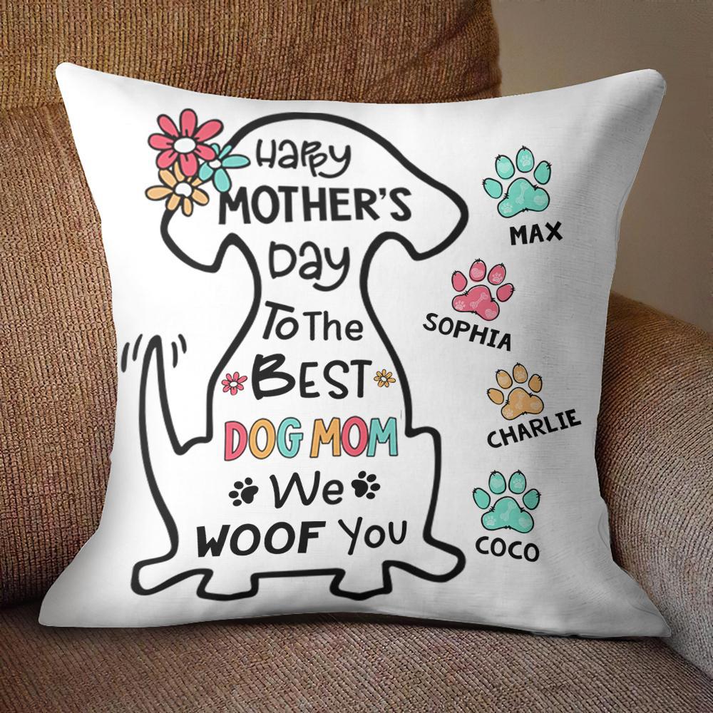 The World's Best Dog Mom - Personalized Pillow (Insert Included)